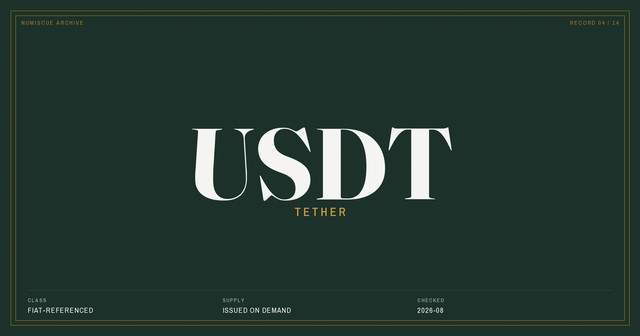 Catalogue plate for the Tether record