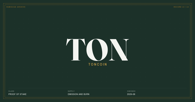 Catalogue plate for the Toncoin record